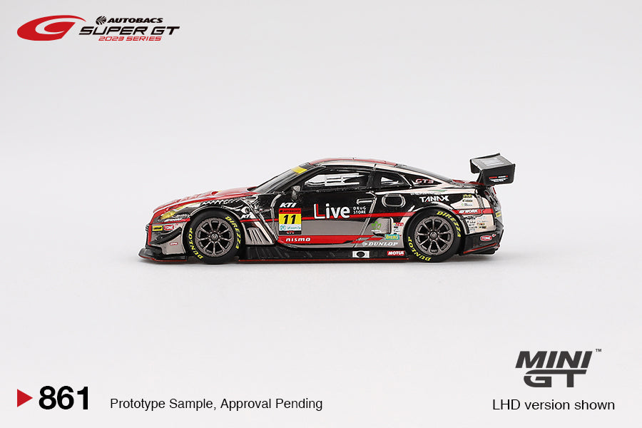Mô hình xe Mini GT 1:64 Nissan GT-R NISMO GT3 #11 GAINER TANAX GT-R GAINER 2023 SUPER GT SERIES - MGT00861
