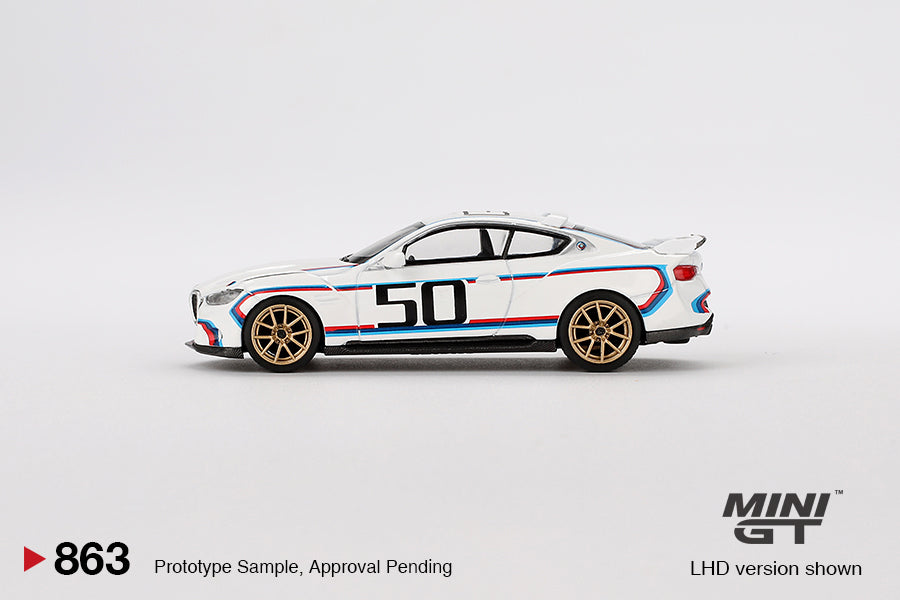 Mô hình xe Mini GT 1:64 BMW 3.0 CSL White - MGT00863