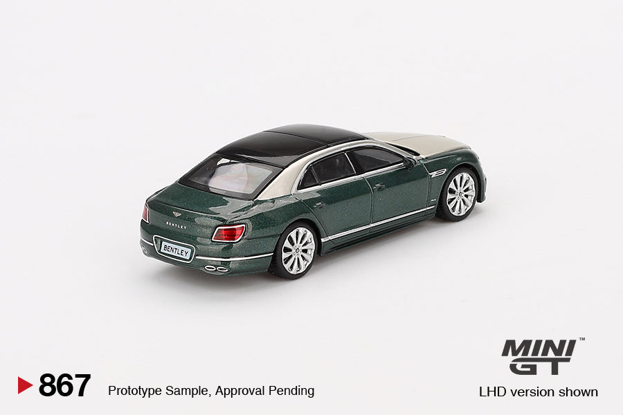 Mô hình xe Mini GT 1:64 Bentley Flying Spur White Sand Verdant - MGT00867