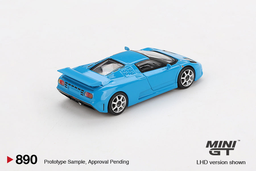 Mô hình xe Mini GT 1:64 Bugatti EB110 Super Sport Blu Bugatti - MGT00890