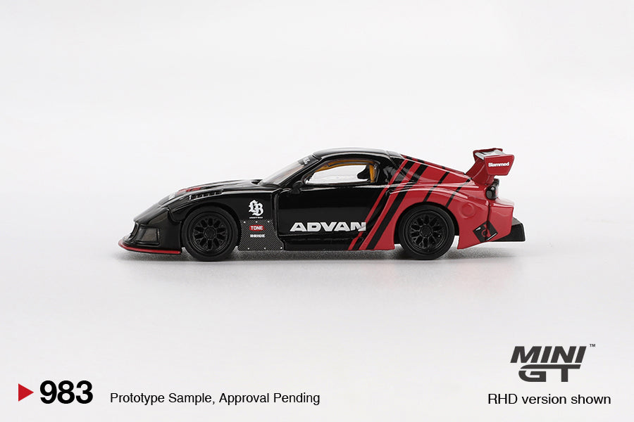 Mô hình xe Mini GT 1:64 Mazda RX-7 LB-Super Silhouette Advan - MGT00983