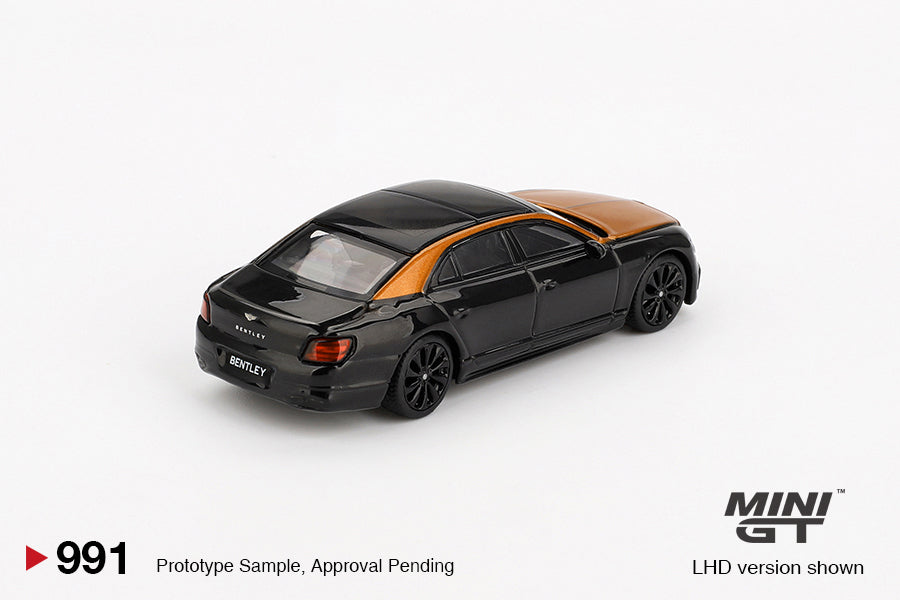 Mô hình xe Mini GT 1:64 Bentley Flying Spur Orange Flame / Onyx - MGT00991