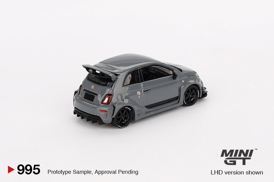 Mô hình xe Mini GT 1:64 Abarth 595 LB-WORKS x Abas Works Grey - MGT00995