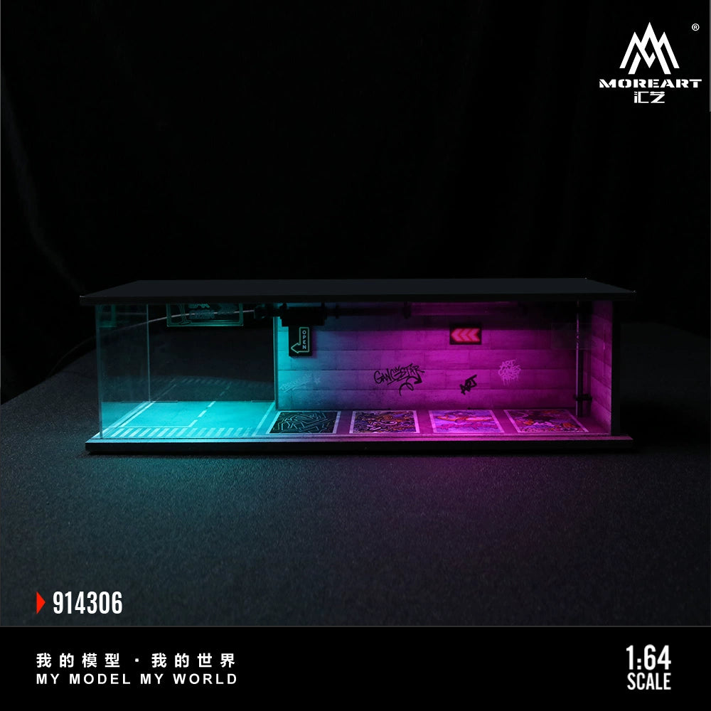 MoreArt 914305 diorama Cyberpunk series bản lắp ghép có đèn chiếu sáng 1/64