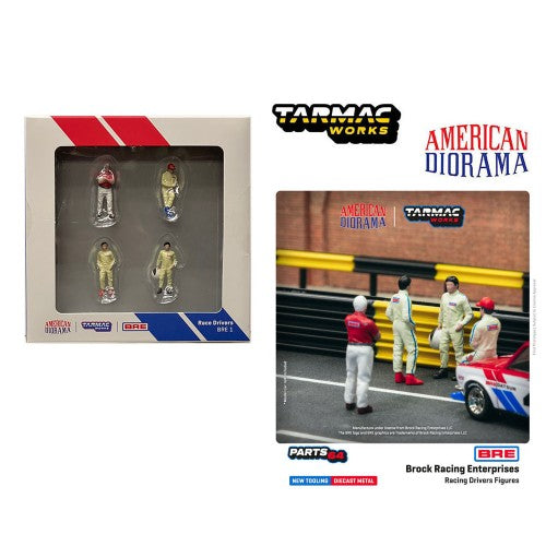 Mô hình American Diorama 1:64 American Diorama / Tarmac Works Collaboration 1:64 scale figures - Race Driver BRE1 - T64F-006-BRE1