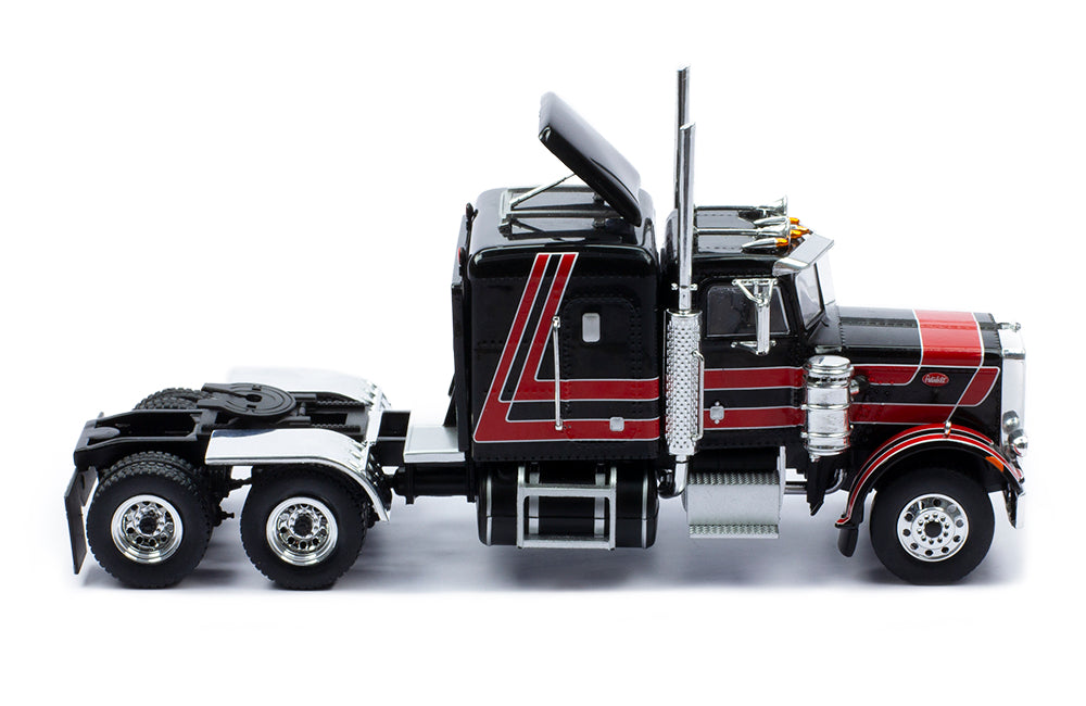 Mô hình xe đầu kéo IXO 1:43 Peterbilt 359 - 1973 Black And Red - TR158.22