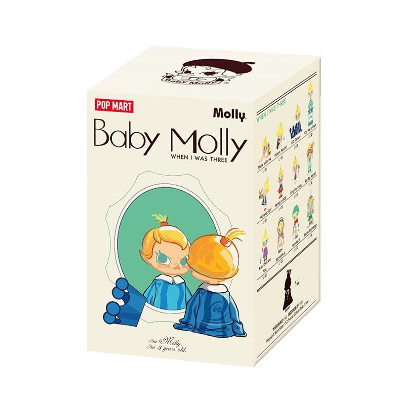 POP MART Baby Molly When I was Three! Series Figures Blind Box Action Toys Figure Birthday Gift