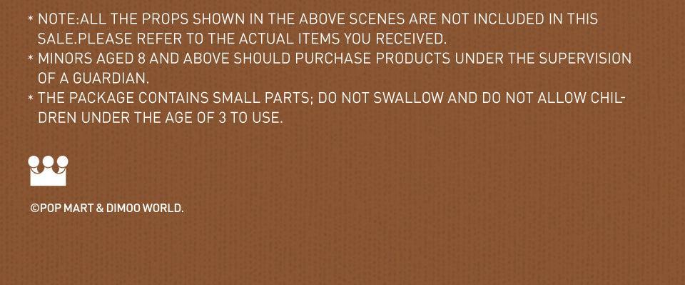 Pop MART DIMOO Dệt Wonders Series Búp bê Cotton-20cm