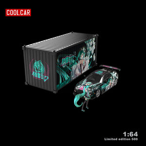COOL CAR 1:64 Xe và Figure Hatsune Miku Bản có Figure | Mô hình nhân vật mã CC644439-2