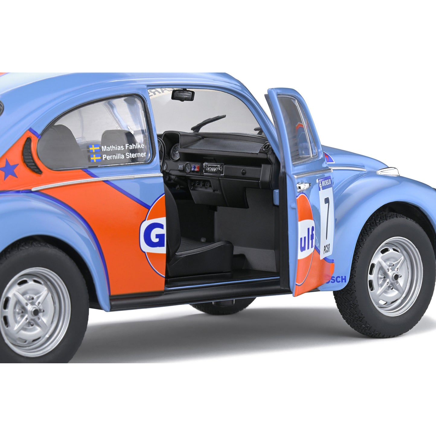Mô hình xe Solido 1/18 Volkswagen Beetle 1303 – Rallye Colds Balls – 2019 – #7 M.FAHLKE/ P.STERNER