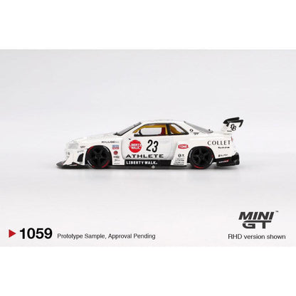 [HÀNG CÓ SẴN] Mocus Mô hình xe Mini GT 1:64 Nissan LB-ER34 Super Silhouette ATHLETE/COLLET 1059