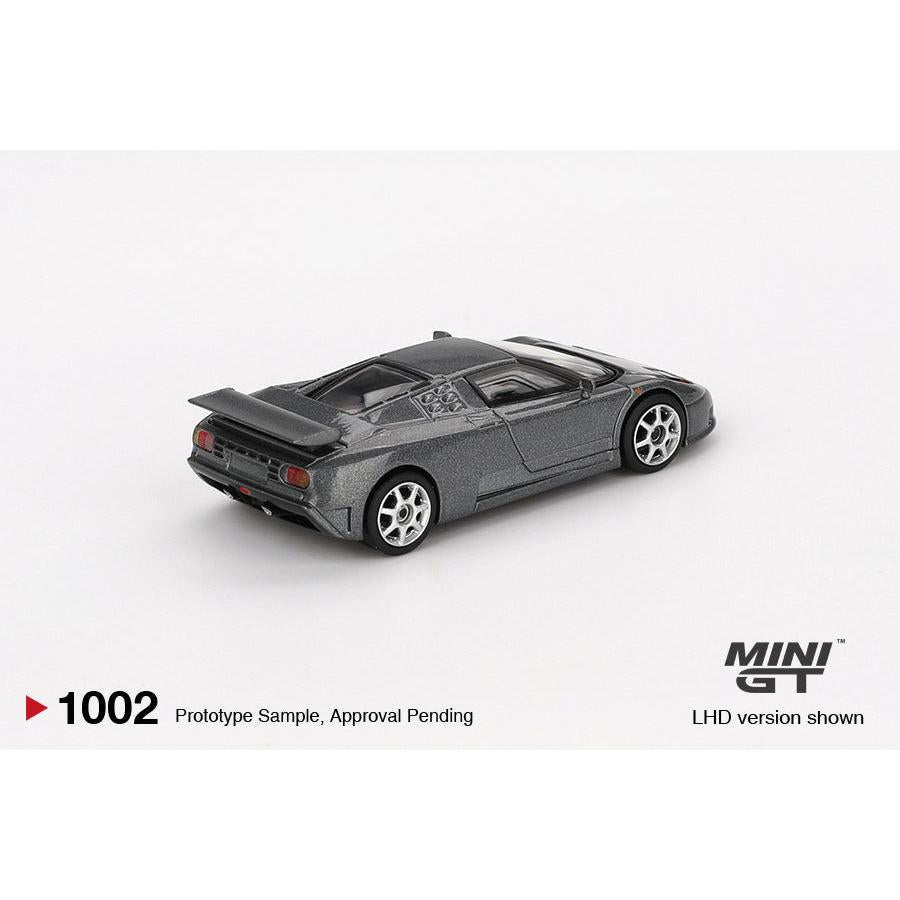 [HÀNG CÓ SẴN] Mocus Mô hình xe Mini GT 1:64 Bugatti EB110 Super Sport Grigio Scuro 1002