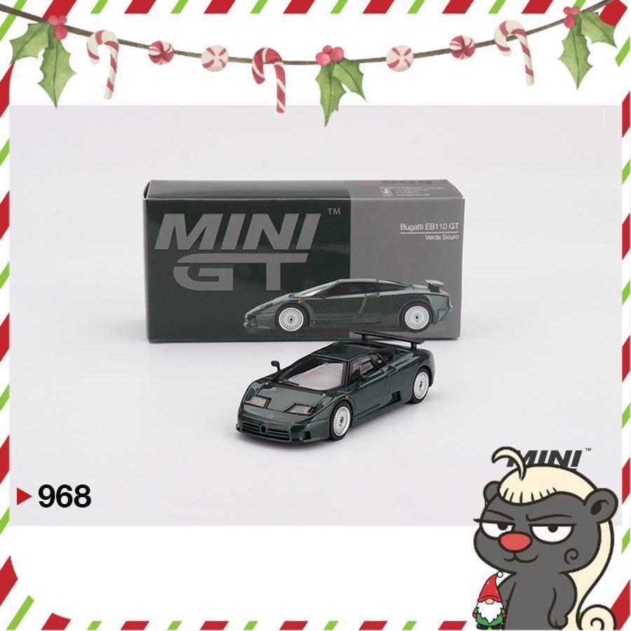 [HÀNG CÓ SẴN] Mocus Mô hình xe Mini GT 1:64 Bugatti EB110 GT Verde Scuro 968