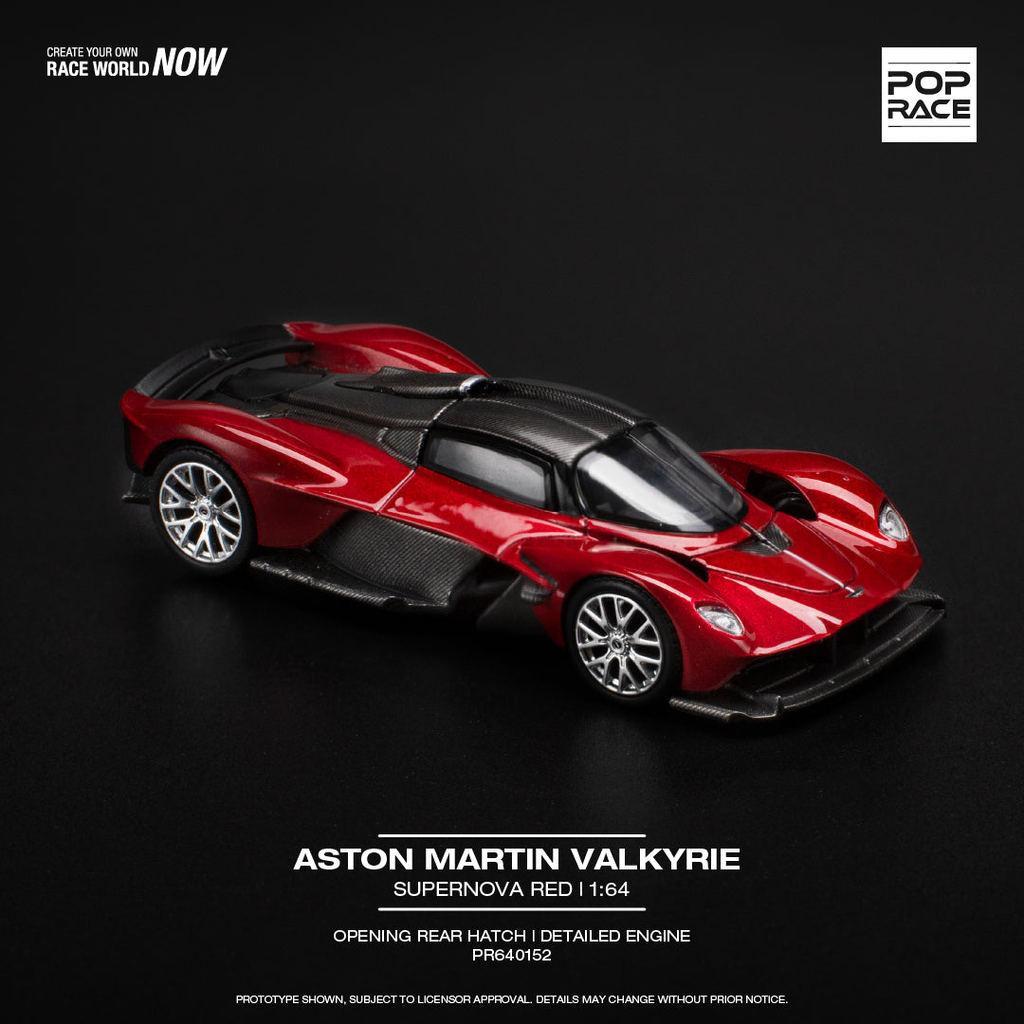 [HÀNG CÓ SẴN] Mô hình xe POPRACE 1:64 ASTON MARTIN VALKYRIE - SUPERNOVA RED PR640152