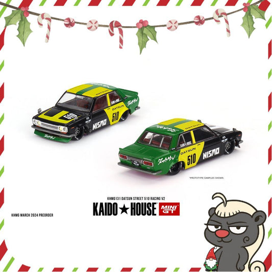 [HÀNG CÓ SẴN] Mô hình xe KAIDO HOUSE 1:64 Datsun Street 510 Racing V2 KHMG131