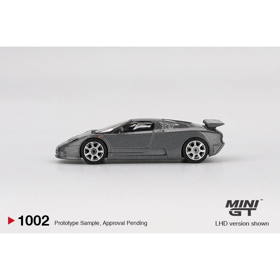 [HÀNG CÓ SẴN] Mocus Mô hình xe Mini GT 1:64 Bugatti EB110 Super Sport Grigio Scuro 1002