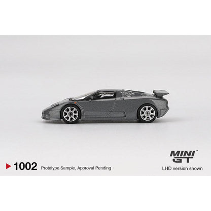 [HÀNG CÓ SẴN] Mocus Mô hình xe Mini GT 1:64 Bugatti EB110 Super Sport Grigio Scuro 1002