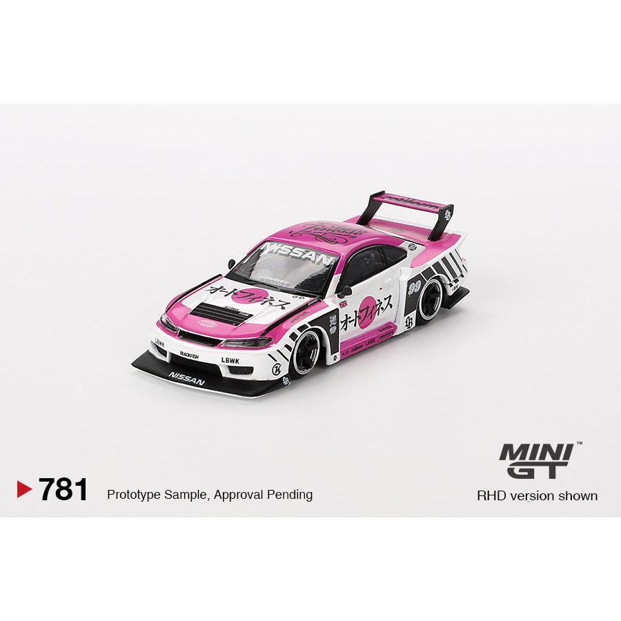 [HÀNG CÓ SẴN] Mocus Mô hình xe Mini GT 1:64 Nissan LB-Super Silhouette S15 SILVIA Auto Finesse SEMA 2023 781
