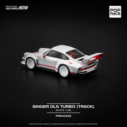 [HÀNG CÓ SẴN] Mô hình xe POPRACE 1:64 SINGER DLS TURBO (TRACK) - WHITE PR640226