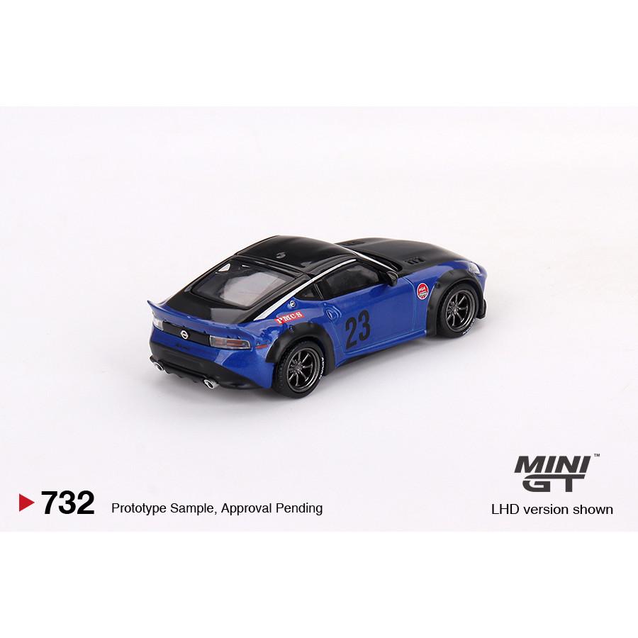[HÀNG CÓ SẴN] Mô hình xe Mini GT 1:64 Nissan Z LBNATION WORKS Serian Blue MGT00732