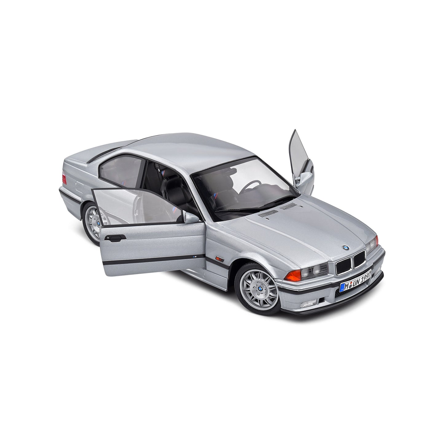 Mô hình xe Solido 1/18 BMW E36 M3 Coupé – Artic Silver – 1990