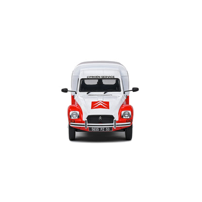 Mô hình xe Solido 1/18 Citroën Acadiane Citroën Assistance – Red | White – 1984
