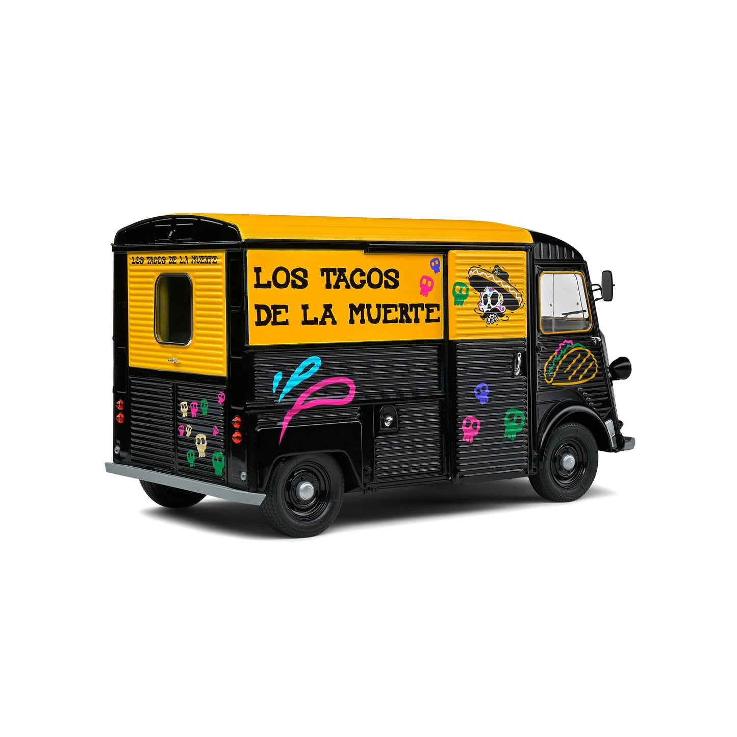 Mô hình xe Solido 1/18 Citroën TYPE HY Los Tacos de la Muerte – 1969