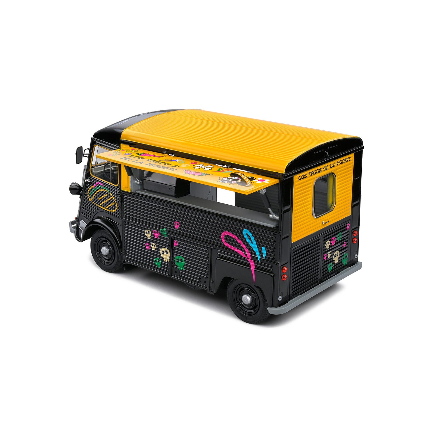 Mô hình xe Solido 1/18 Citroën TYPE HY Los Tacos de la Muerte – 1969