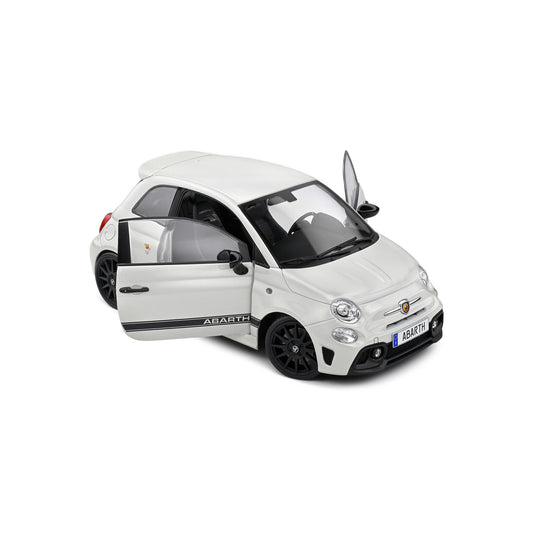 Mô hình xe Solido 1/18 Fiat F595 Abarth – Ghiaccio White – 2022