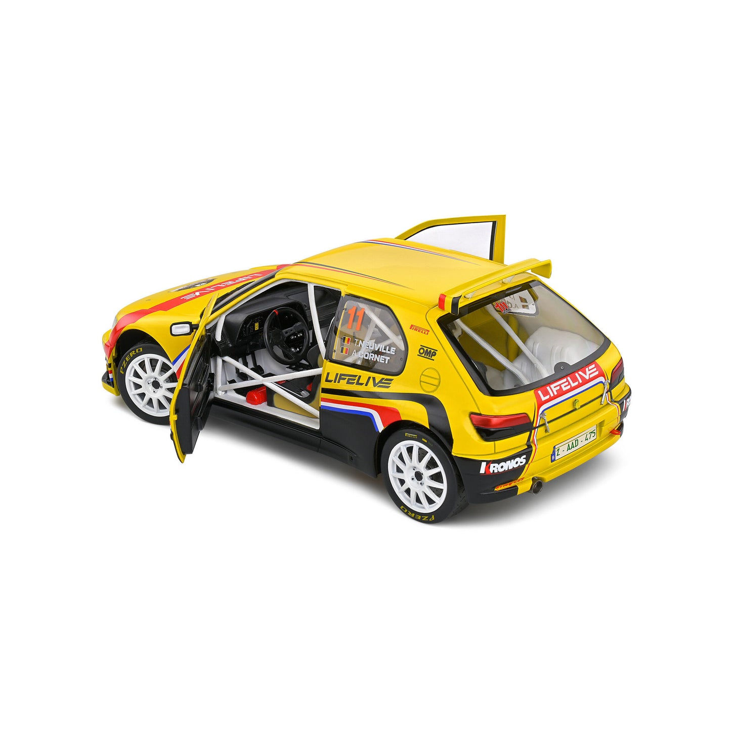 Mô hình xe Solido 1/18 Peugeot 306 Maxi – Eifel Rallye Festival – 2022 – #2 T.Neuville/A.Cornet