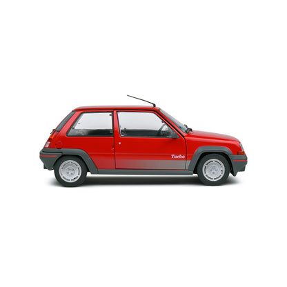 Mô hình xe Solido 1/18 Renault 5 GT TURBO MK1 – Rouge Vif – 1985