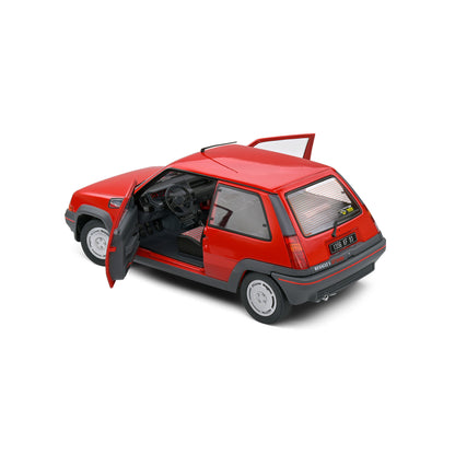 Mô hình xe Solido 1/18 Renault 5 GT TURBO MK1 – Rouge Vif – 1985
