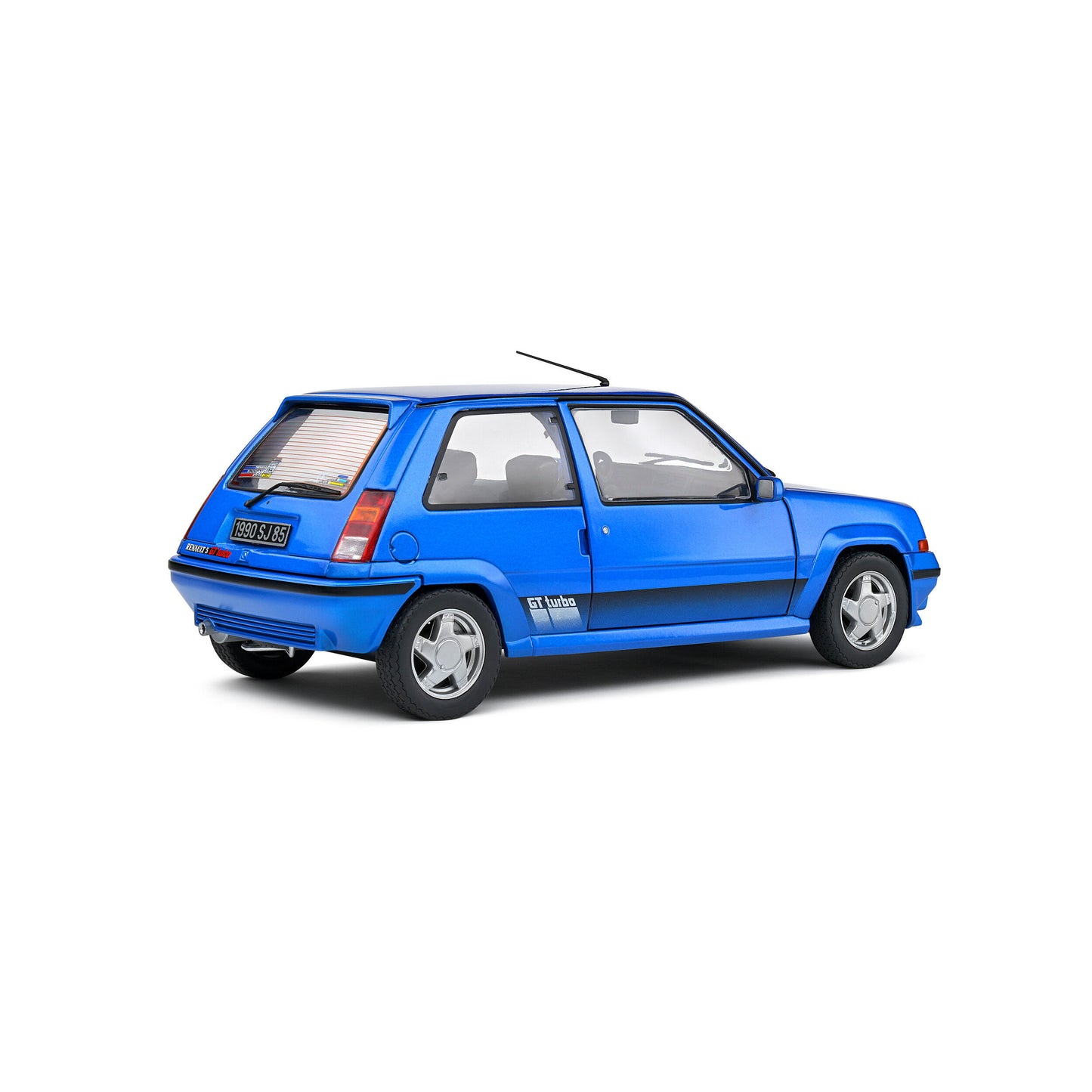 Mô hình xe Solido 1/18 Renault 5 GT TURBO MK2 – Bleu Lumiere – 1989