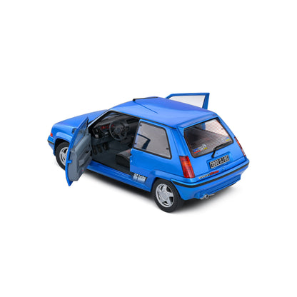 Mô hình xe Solido 1/18 Renault 5 GT TURBO MK2 – Bleu Lumiere – 1989