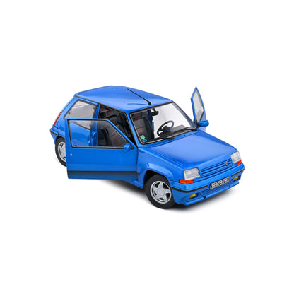 Mô hình xe Solido 1/18 Renault 5 GT TURBO MK2 – Bleu Lumiere – 1989