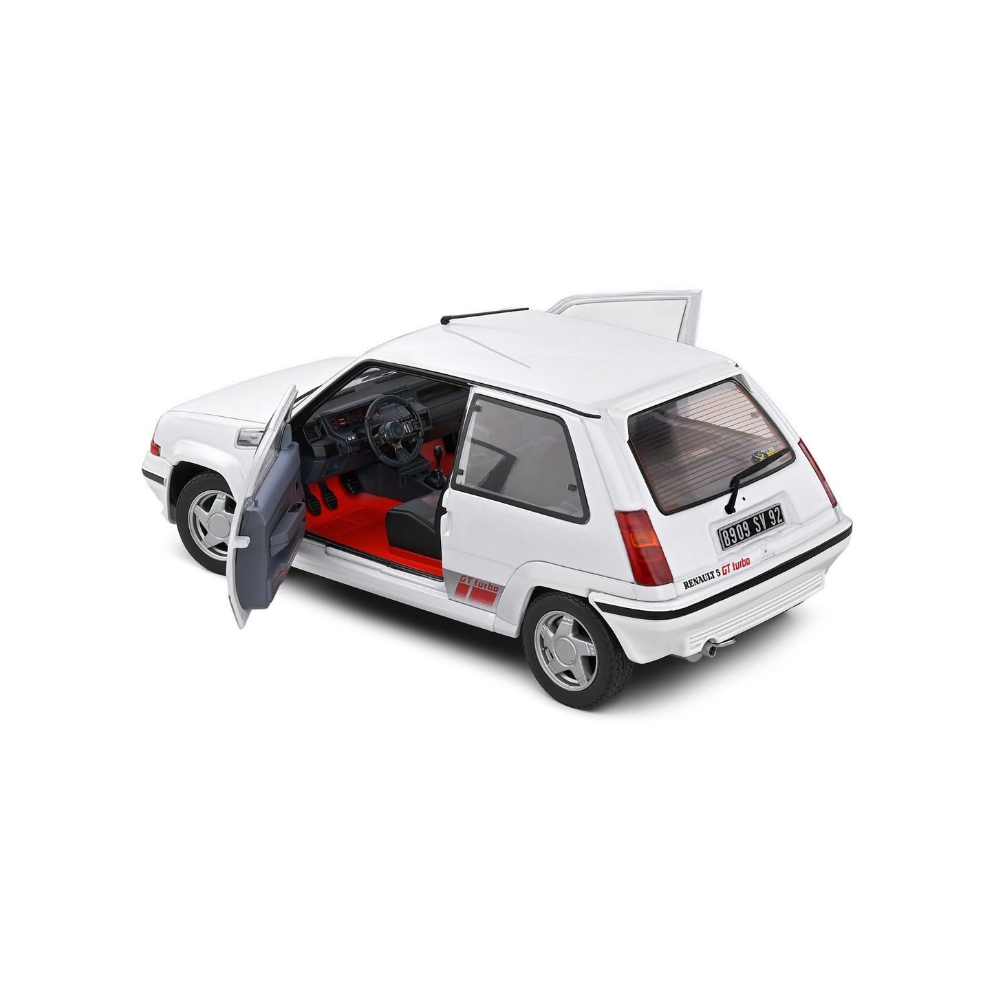 Mô hình xe Solido 1/18 Renault 5 GT TURBO MK2 – Givre Nacre – 1989