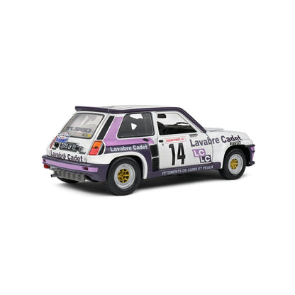 Mô hình xe Solido 1/18 Renault 5 Turbo – Rallye Lyon Charbonnière – 1983 – #14 Auriol/Nouaille