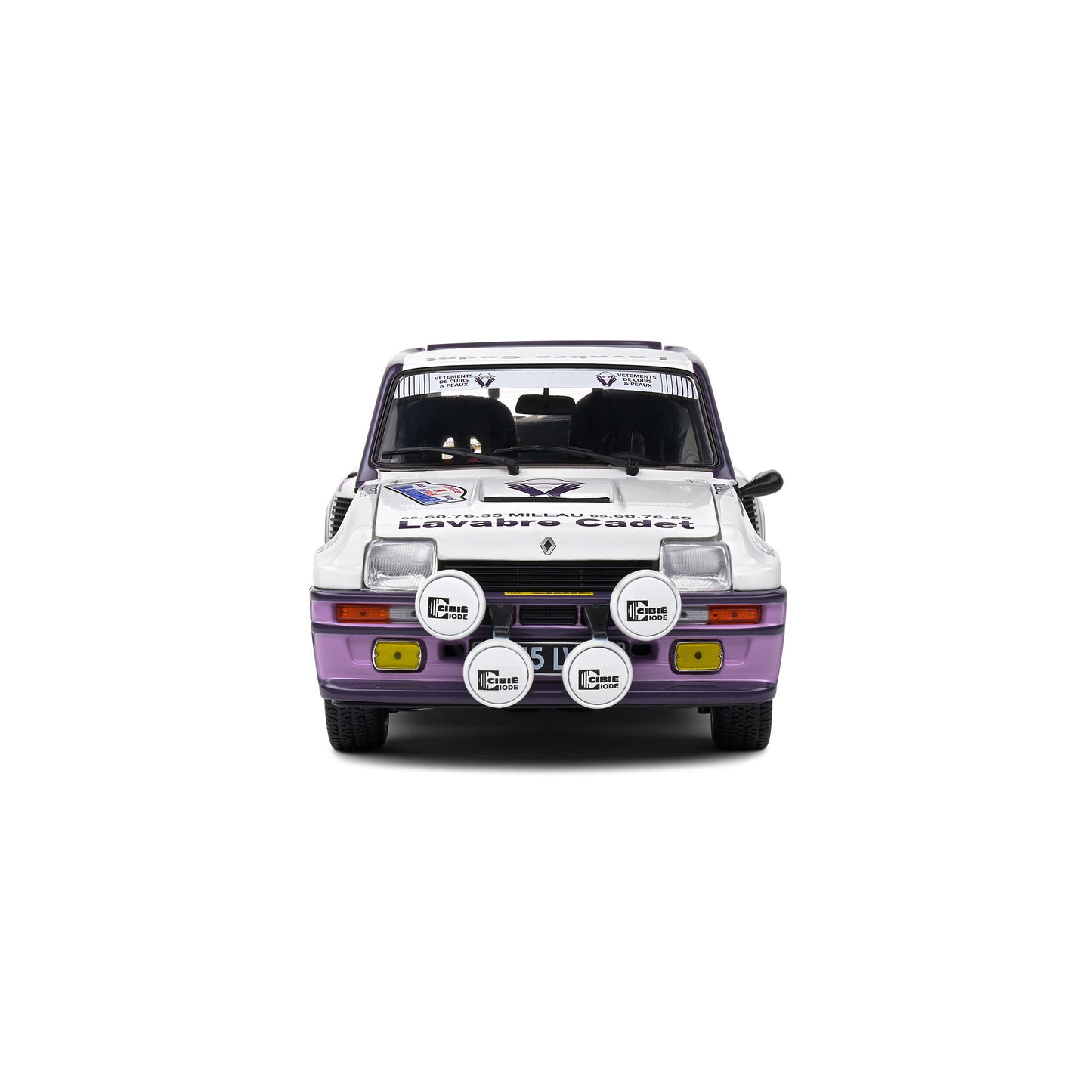 Mô hình xe Solido 1/18 Renault 5 Turbo – Rallye Lyon Charbonnière – 1983 – #14 Auriol/Nouaille