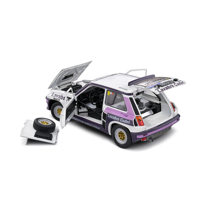 Mô hình xe Solido 1/18 Renault 5 Turbo – Rallye Lyon Charbonnière – 1983 – #14 Auriol/Nouaille