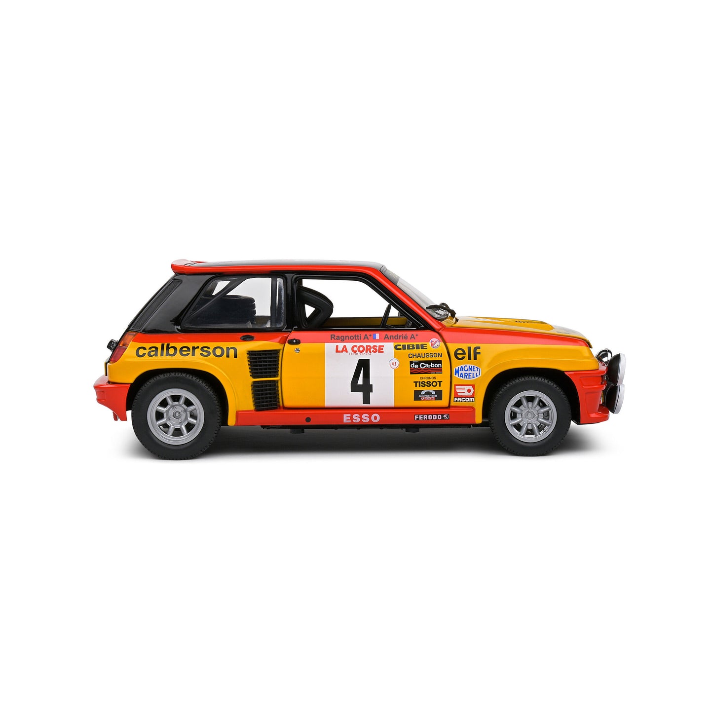Mô hình xe Solido 1/18 Renault 5 turbo – Tour de Corse – 1980 – #4 Ragnotti/Andrie