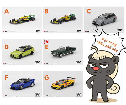 Sắp ra mắt Tháng 05/2026 mô hình xe Mini GT 1:64 McLaren MCL38 #4 Lando Norris 2024 F1 Monaco GP MGT01164