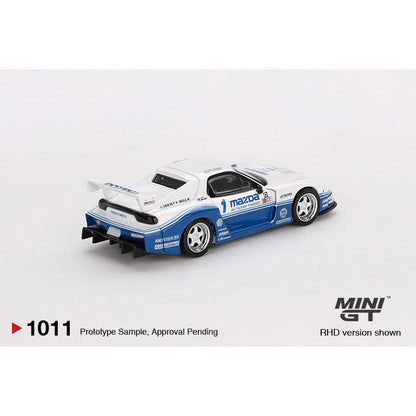 [HÀNG CÓ SẴN] Mocus Mô hình xe Mini GT 1:64 MAZDA RX-7 LB-Super Silhouette IMSA 1011