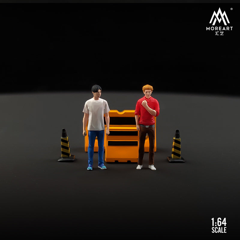Mô hình diorama Initial D 1:64 MOREART cận cảnh Keisuke Takahashi