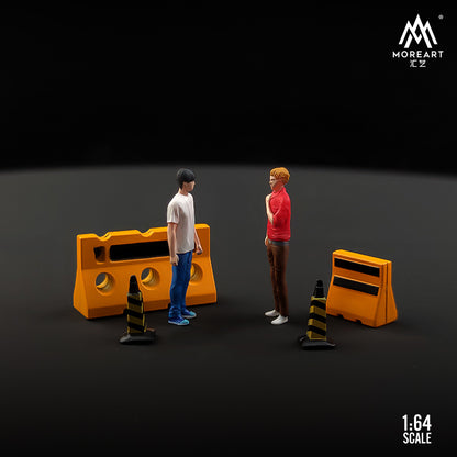 Mô hình diorama Initial D 1:64 MOREART cận cảnh Takumi Fujiwara