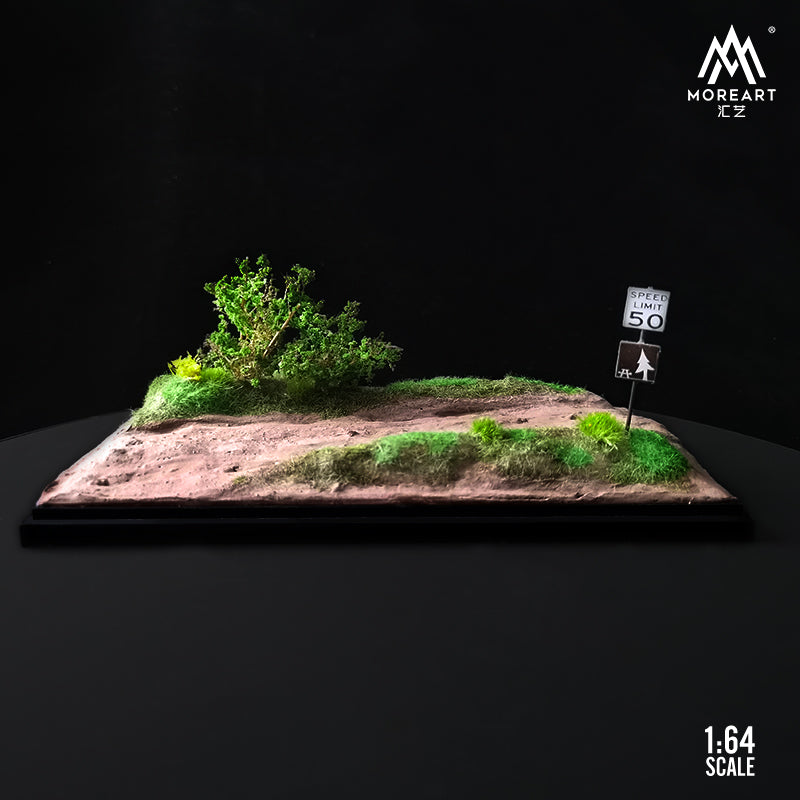 Mô hình diorama Green Field 1:64 MOREART góc nghiêng bên trái