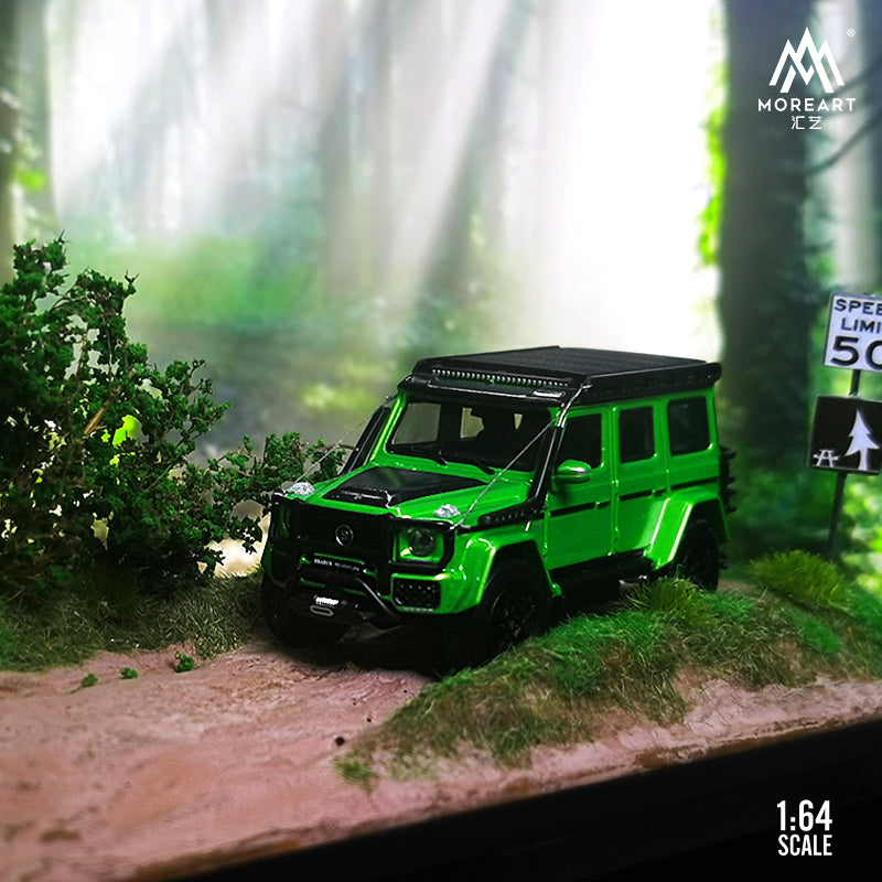 Mô hình diorama Green Field 1:64 MOREART cận cảnh chi tiết cây cối