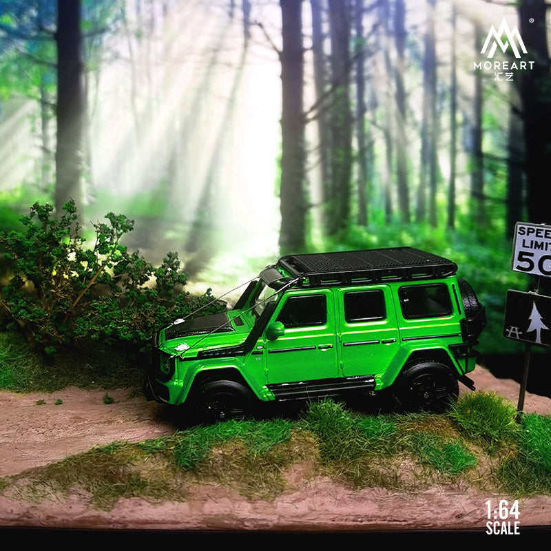 Mô hình diorama Green Field 1:64 MOREART tổng quan phía sau