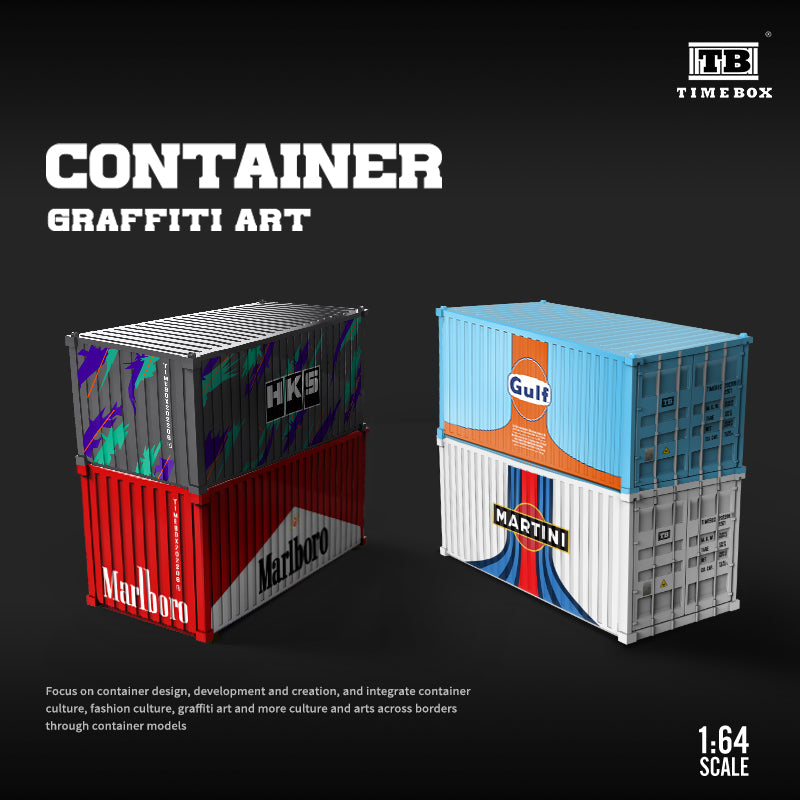 Mô hình container Gulf Oil Time Box 1:64 góc nghiêng