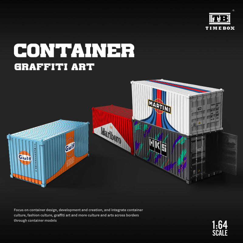 Mô hình container Gulf Oil Time Box 1:64 вид bên