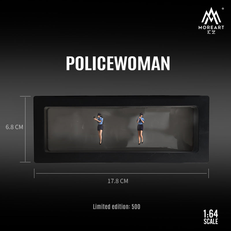 Mô hình diorama nữ cảnh sát Nhật Bản nhìn nghiêng